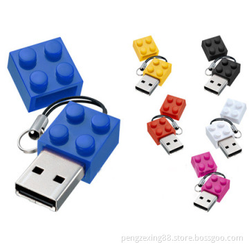 Building Block Shape USB Flash Drive, Compact Flash, USB 2.0 Transfer Rate, Promotional Gifts